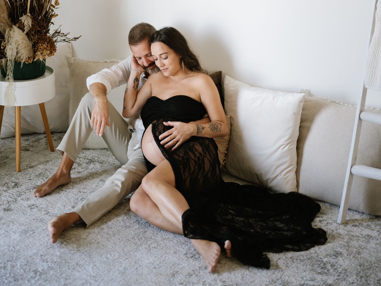 Foto servizio fotografico gravidanza Verona, ritratti in studio fotografico