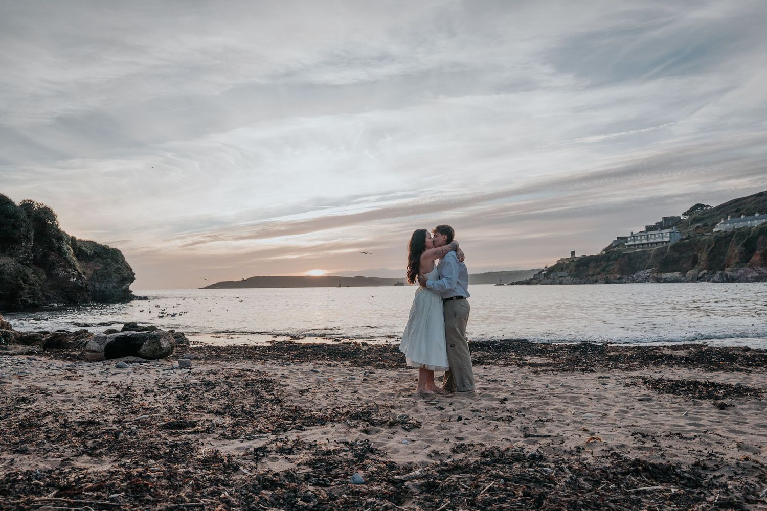 Devon beach engagement