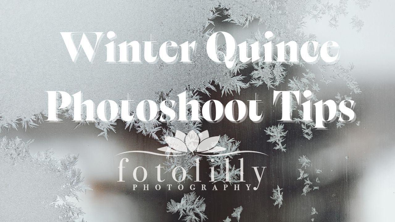 Dallas quince photographer planning outdoor winter quince photoshoot session