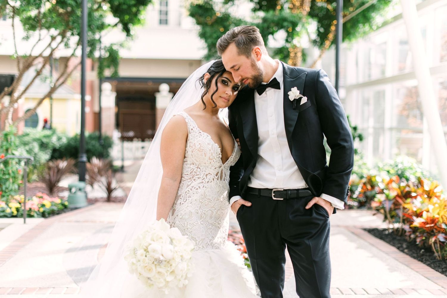 Candid, luxury wedding portrait at Gaylord National Resort highlighting 2026 wedding trends.