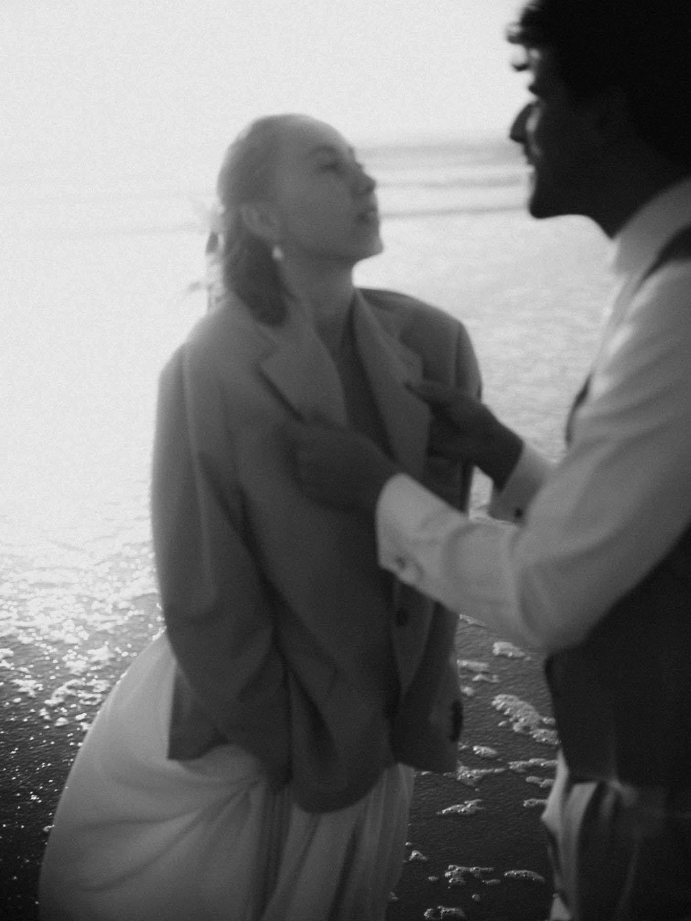 wedding couple portrait in lisbon portugal during an intimate moment