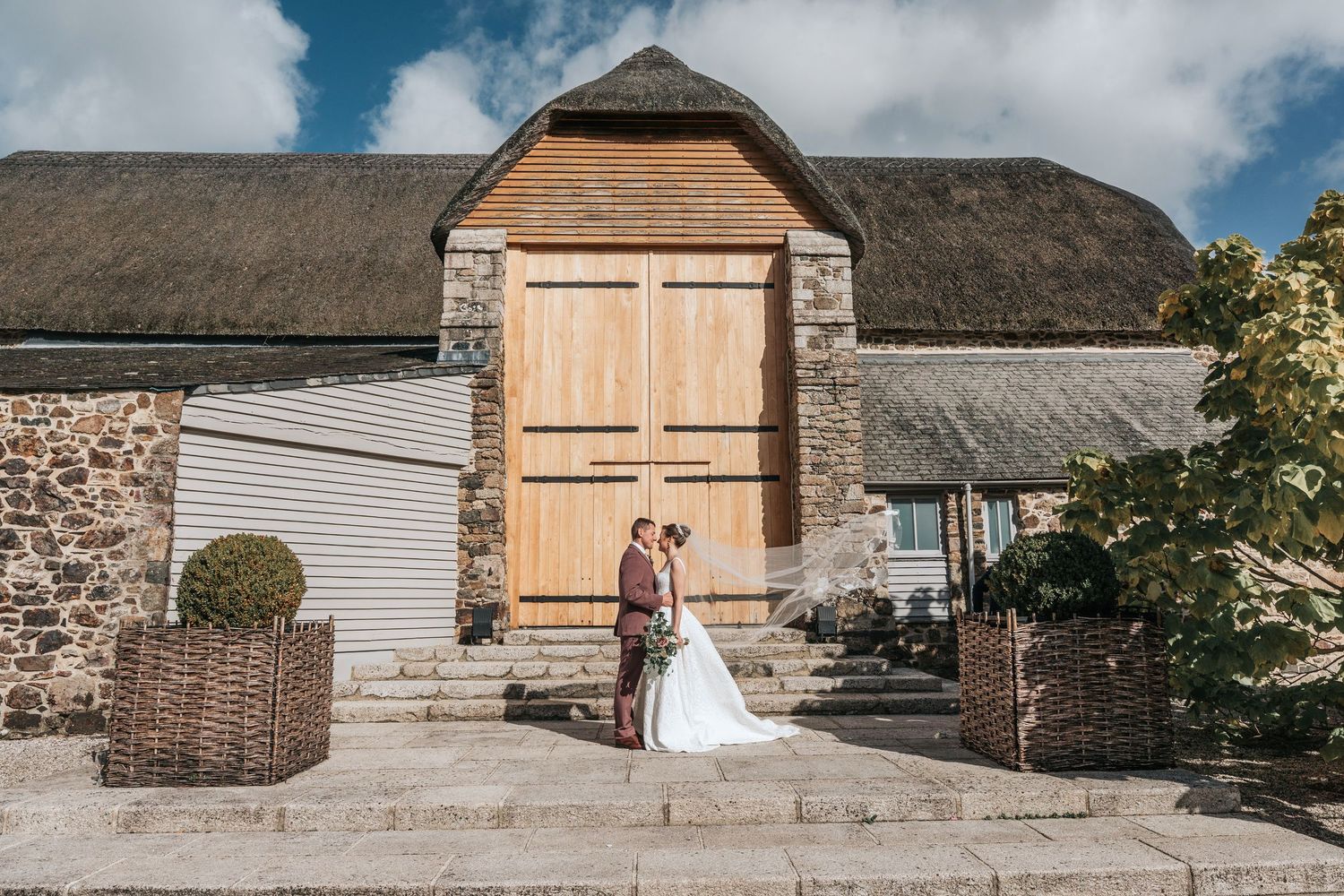 The Great Barn Devon autumn wedding