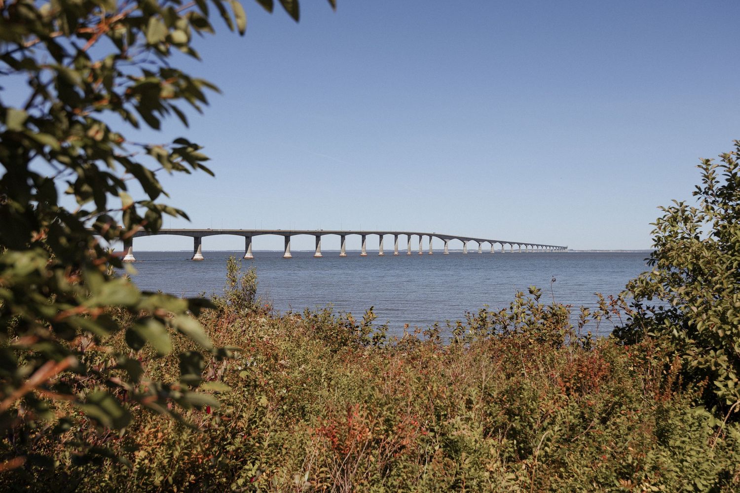 Confederation Bridge PEI elopement location wedding photographer scouting Cape Jourmain New Brunswick venue micro-wedding spot