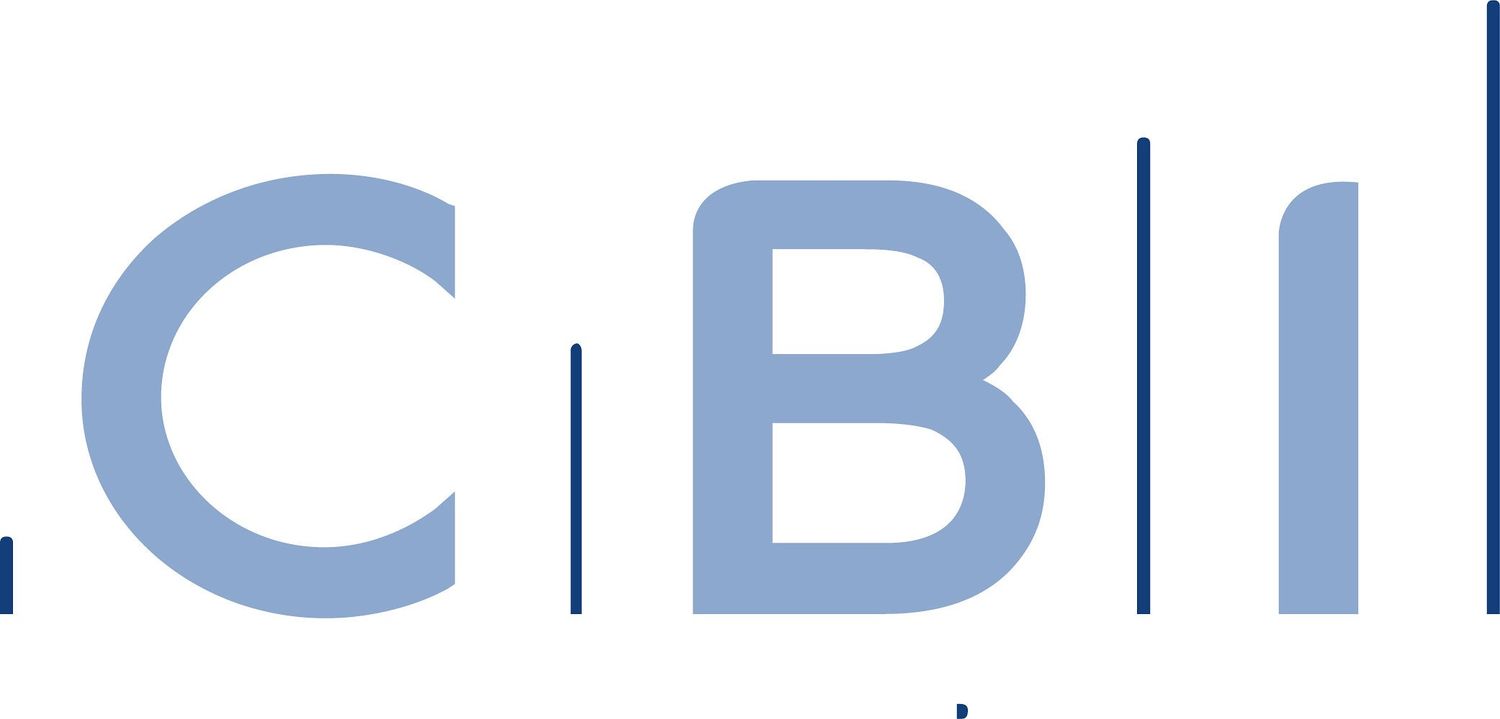 Blue corporate logo for CBI showing the three letters separated by vertical lines on a white background.