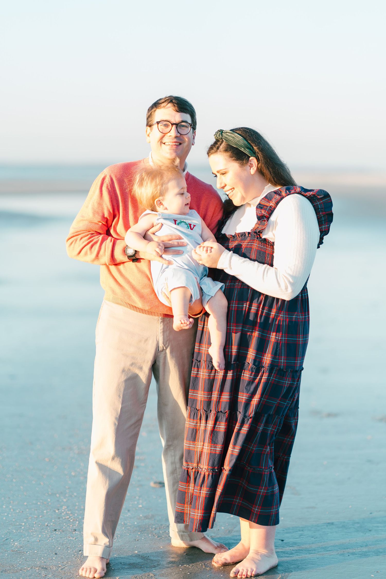 Family beach portrait by Lindy Rebro Photography, serving Amelia Island, Fernandina Beach, and the Golden Isles.