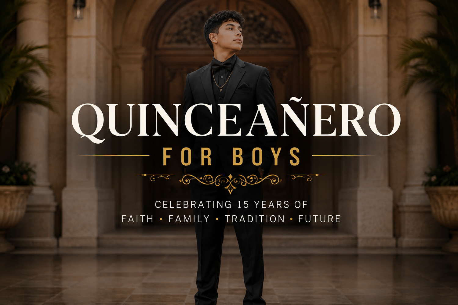 Quinceañera for boys celebrating a young man turning 15 with modern Quinceañero traditions, formal portraits and Dallas Fort Worth style