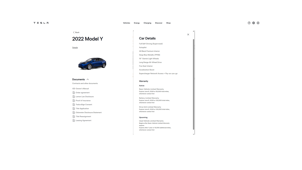 2022 Tesla Model Y Long Range used for a long-term pre-owned lease evaluation