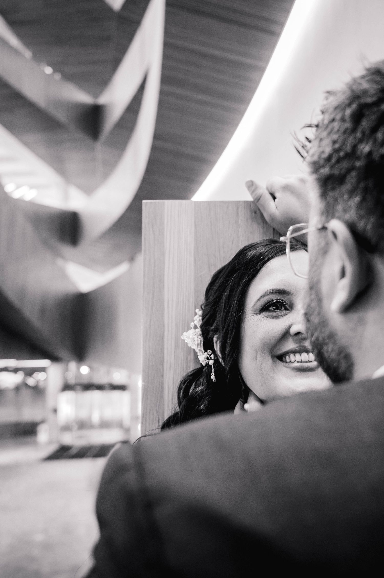 Wedding Photography - Couples Intimates at Central Public Library in Calgary, Alberta.