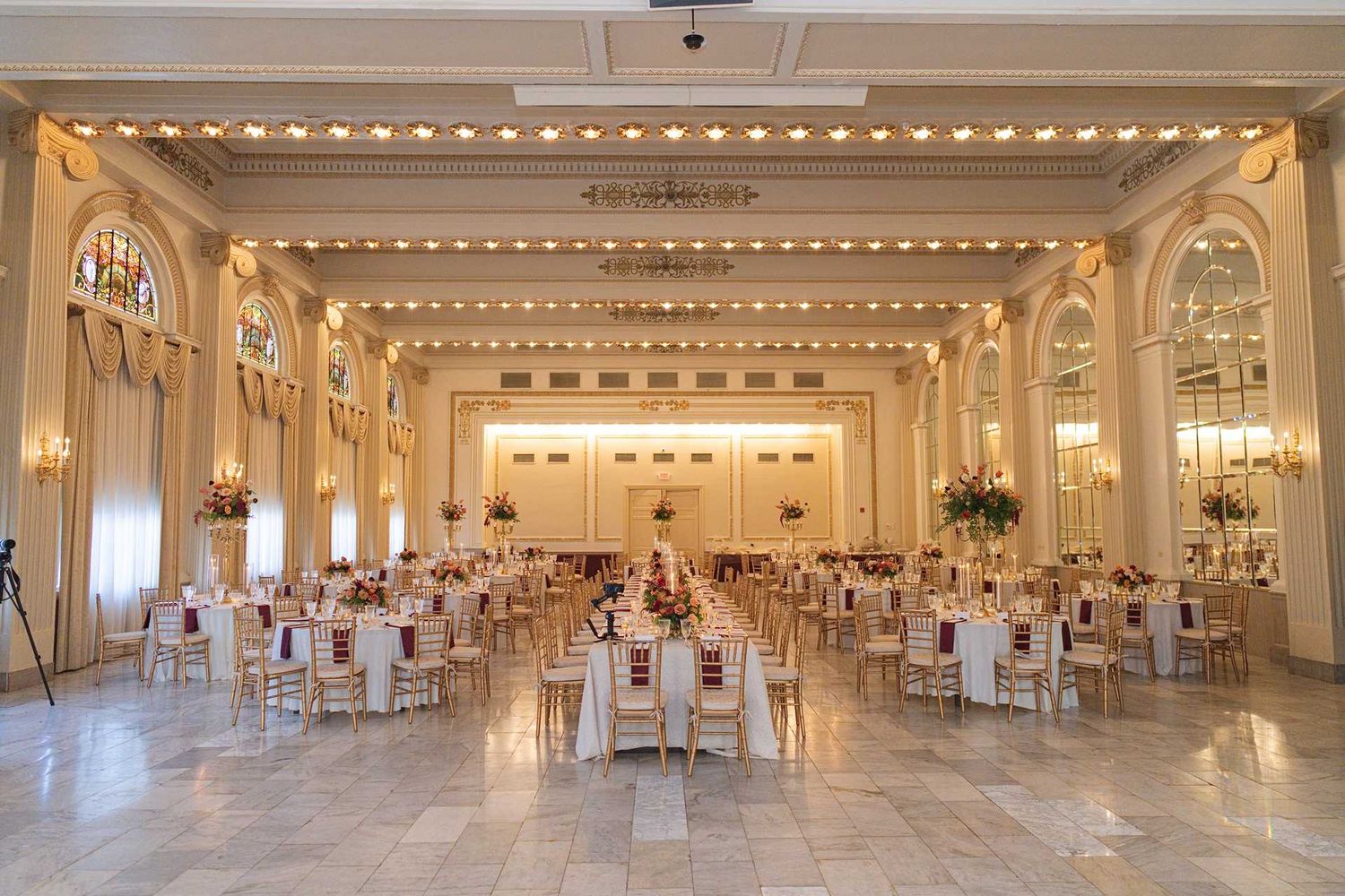 Elegant grand ballroom of The Westin Great Southern Columbus Wedding Venue