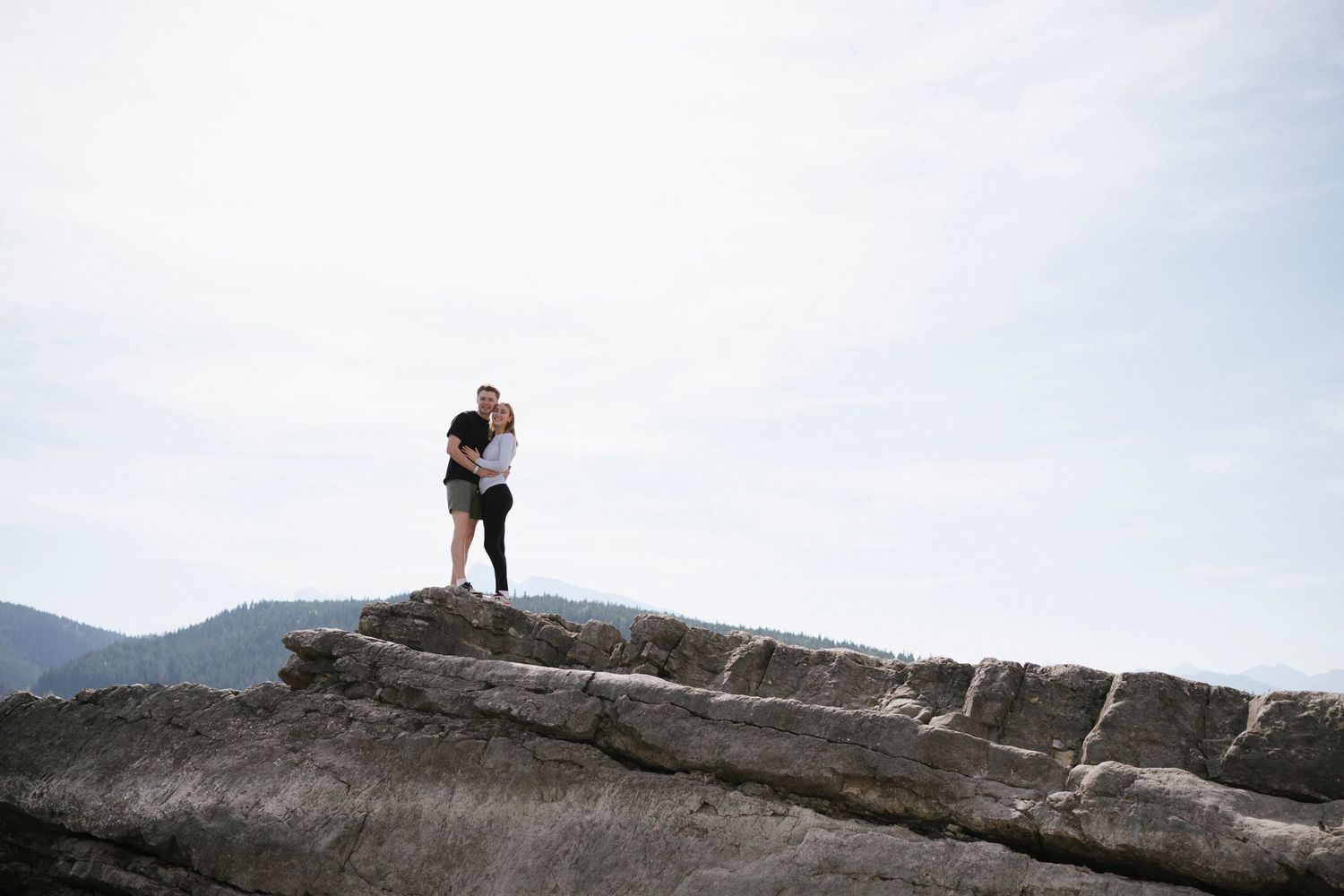 Lake Minnewanka Proposal in Banff | Matt + Kate