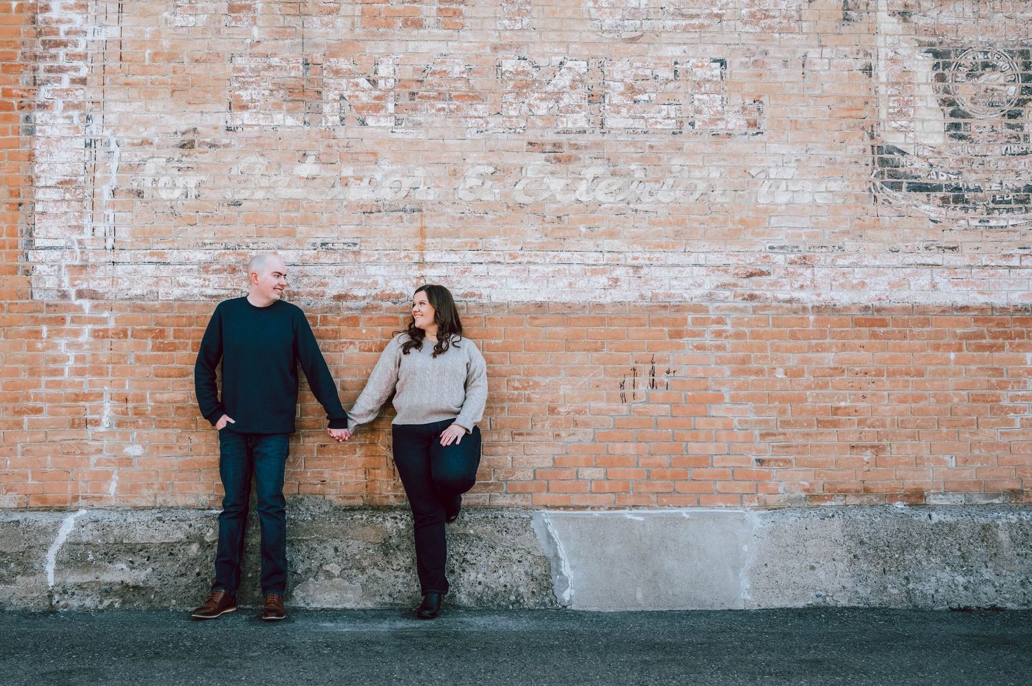 An engagement session in Calgary, Alberta at Glenmore Reservoir.