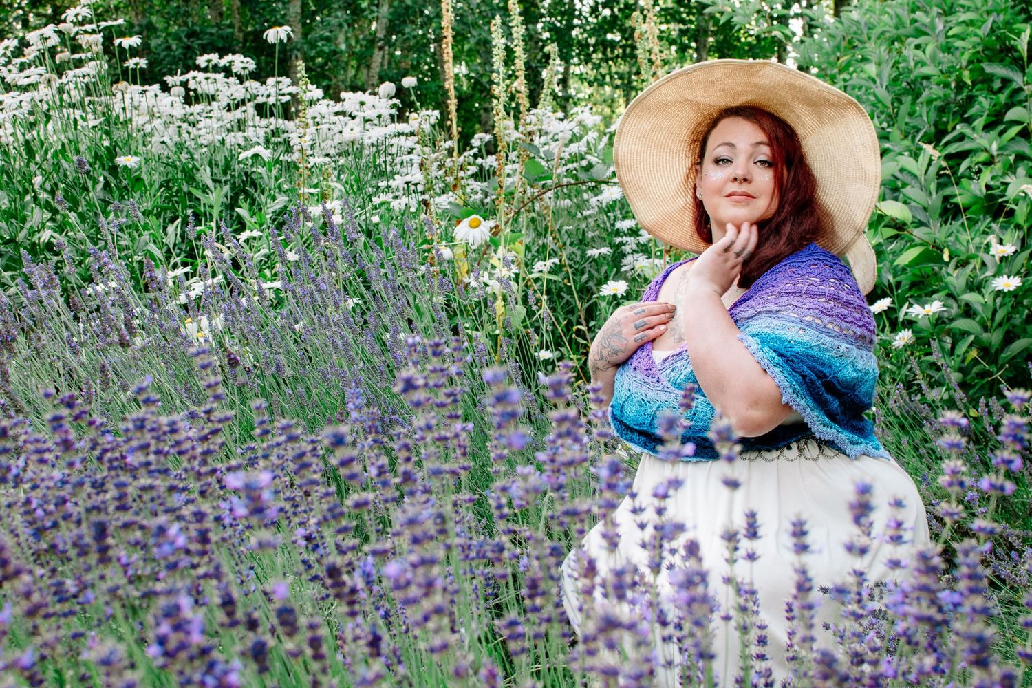 Creative photography collaboration at The Pole Garden in Monroe, WA with custom wearable art.