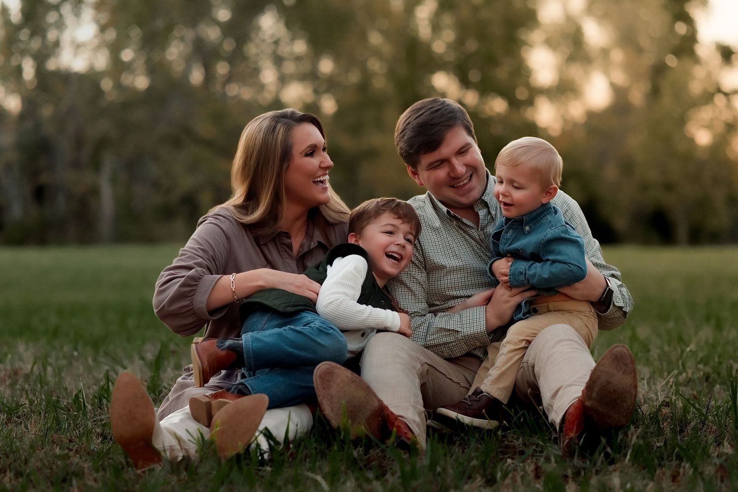 Lonoke Arkansas family during a early fall family session