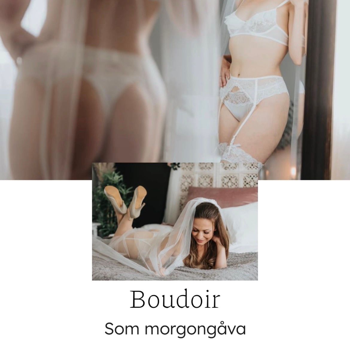 boudoirfotografering som romantisk morgongåva