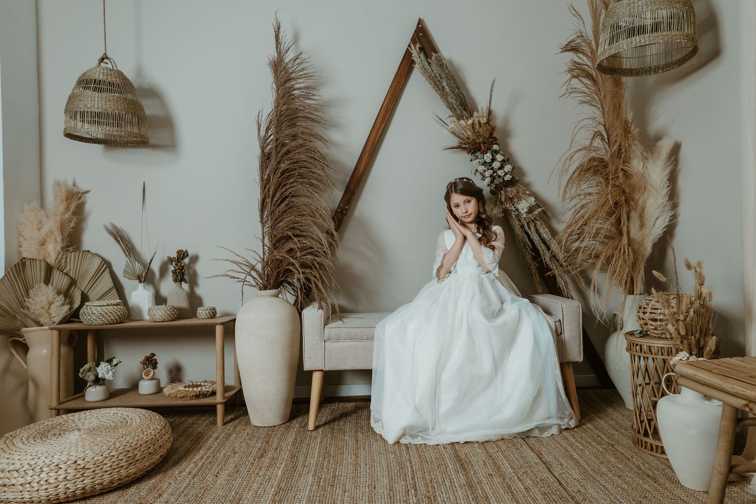 Sesiones de Comunión en Valencia | Estilo boho natural