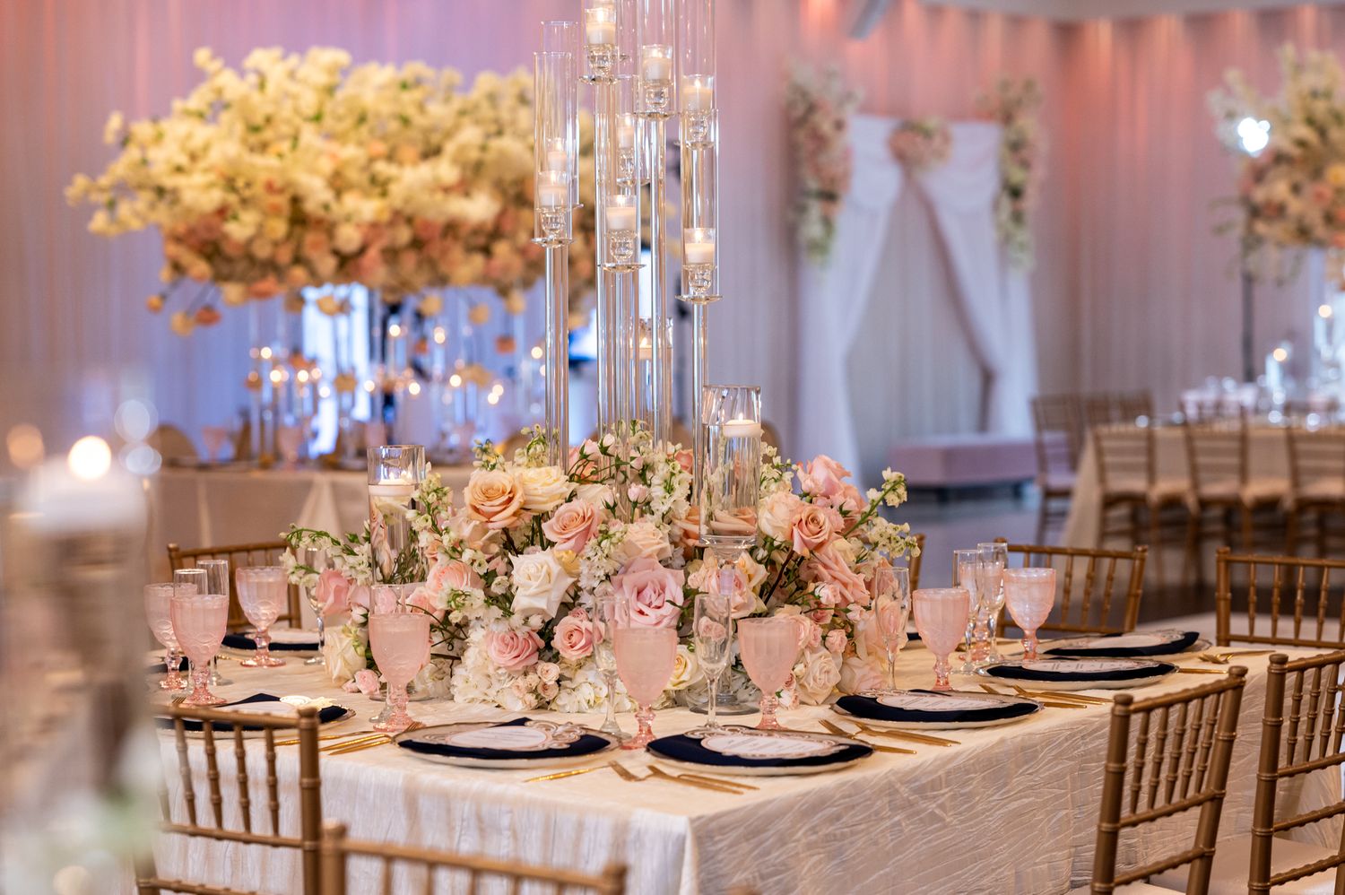 Bride and groom sharing a romantic moment at The Breakers Palm Beach