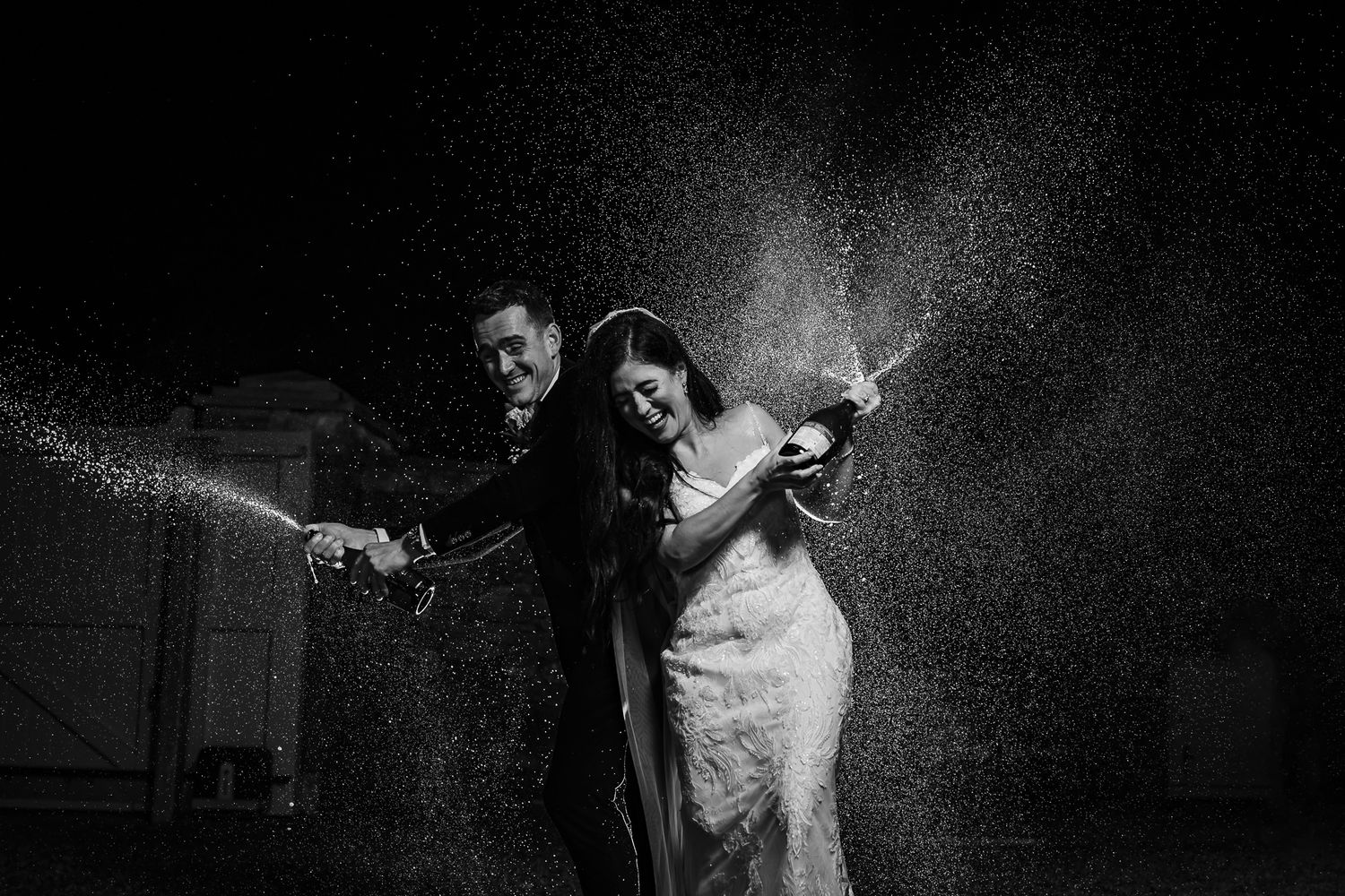 Yorkshire Wedding Barn champagne Spray