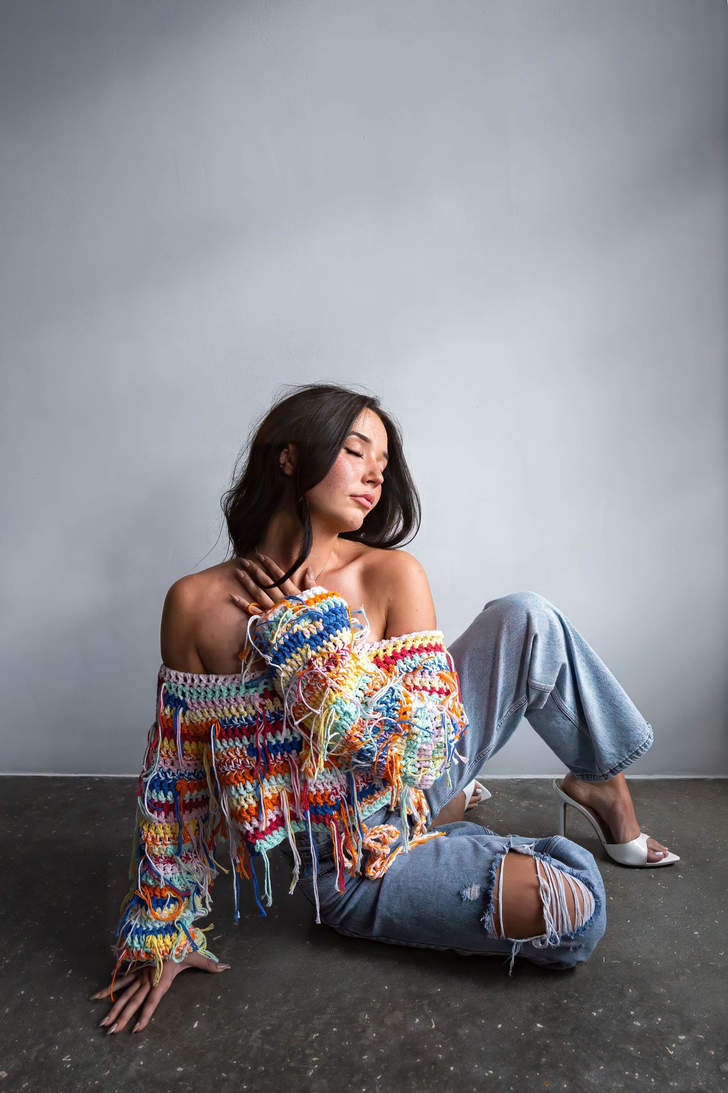 Tori Sloan Stevens, a beautiful model, posing gorgeously at Preston Luke's Nikon-hosted workshop.