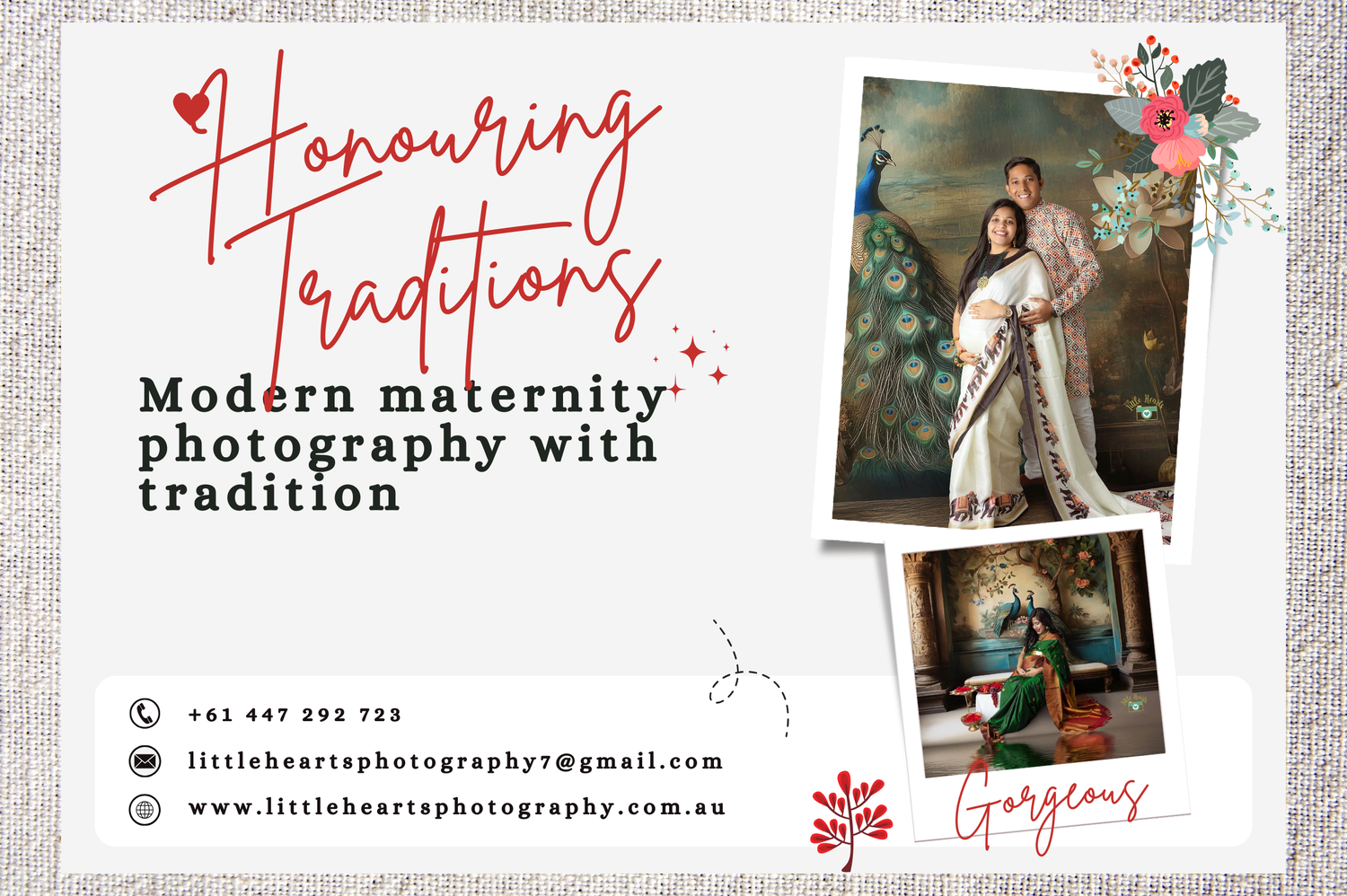 Vintage style photography banner showing camera logo and film strip for creative seasonal photoshoots in Sydney.