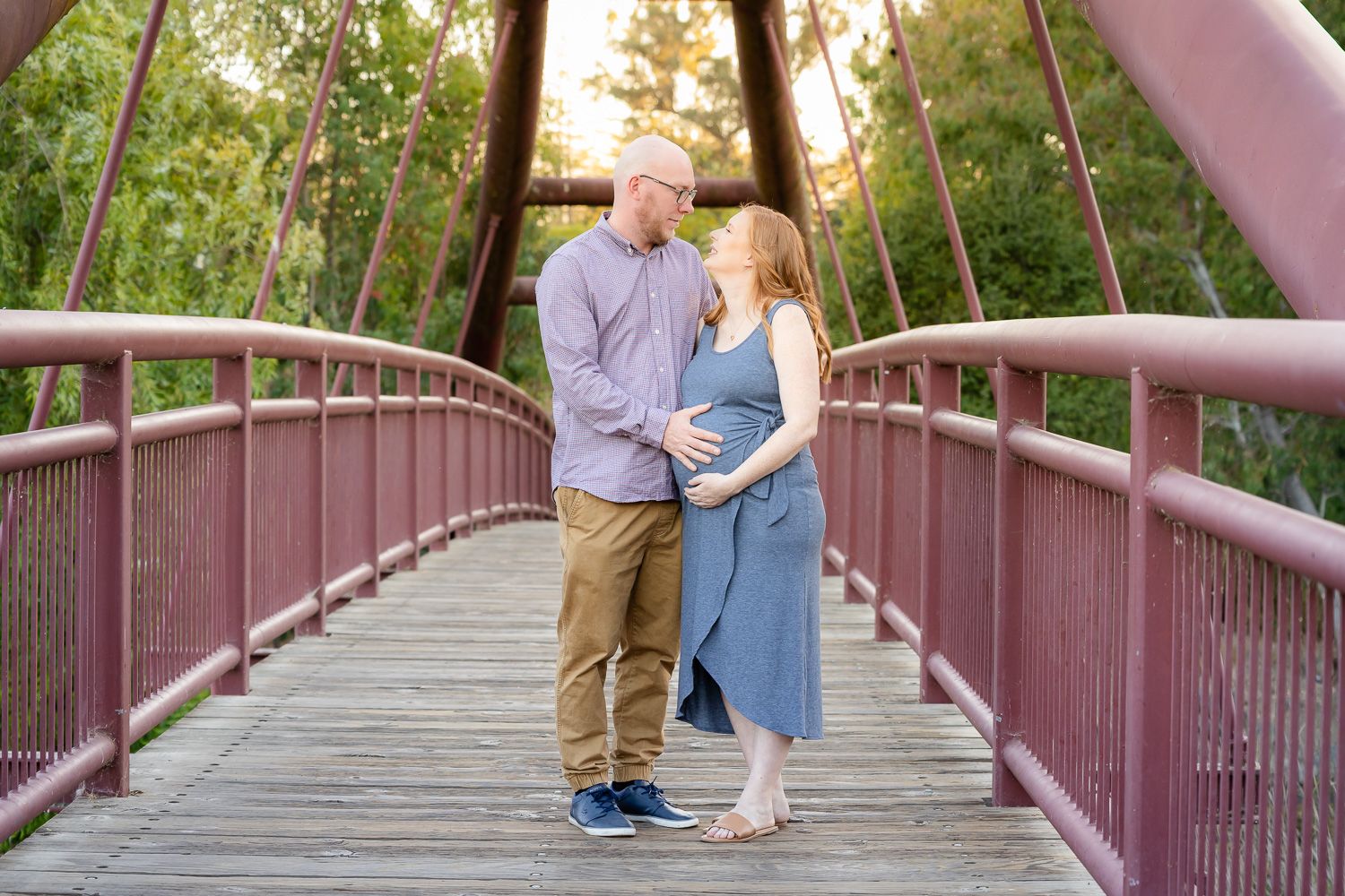 Maternity photoshoot at golden hour in Bay Area
