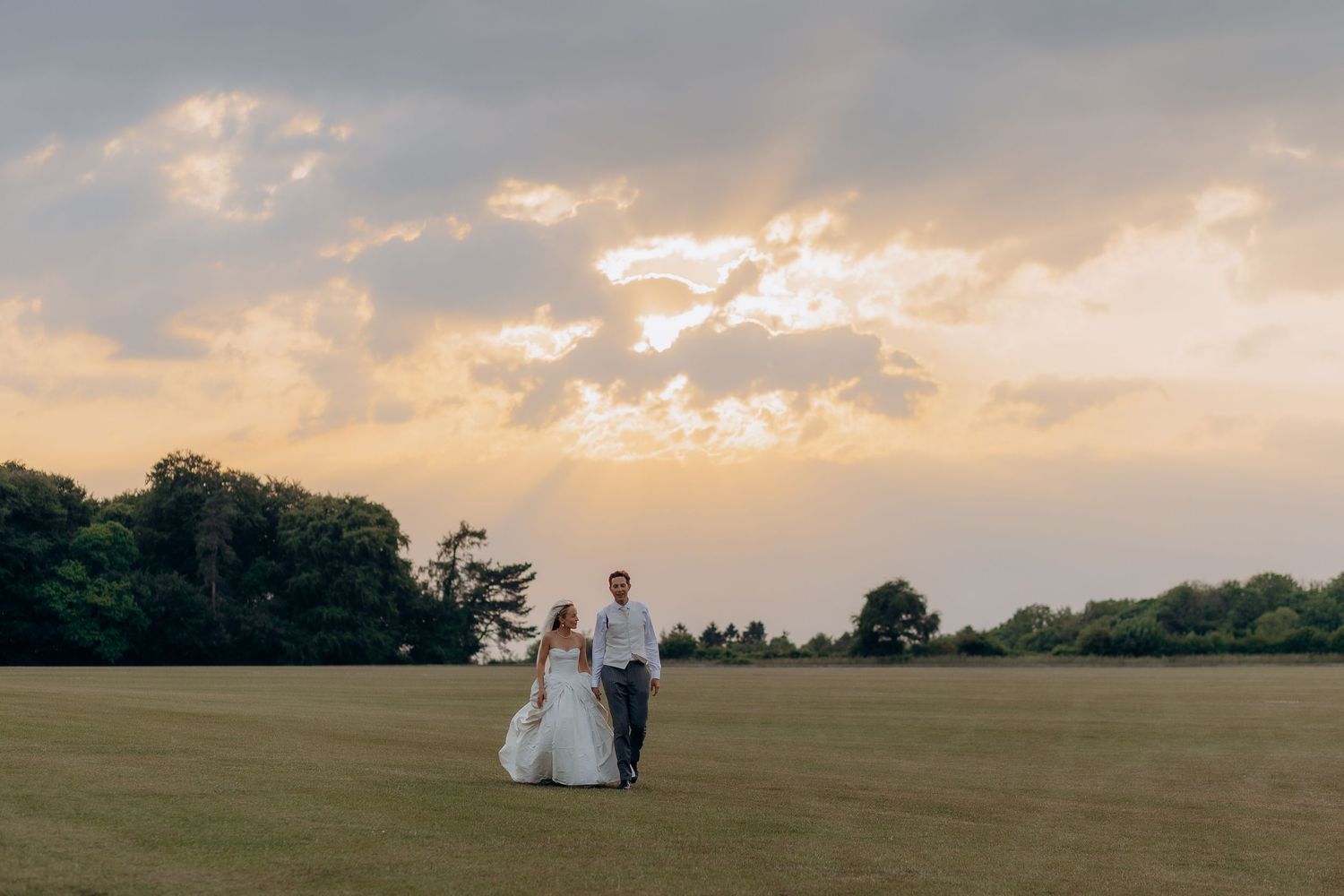 Cotswolds wedding photographer capturing a natural wedding moment.