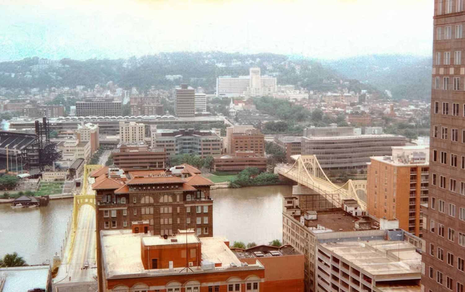 Pittsburgh from Fairmont Hotel on 35mm Film Photography.