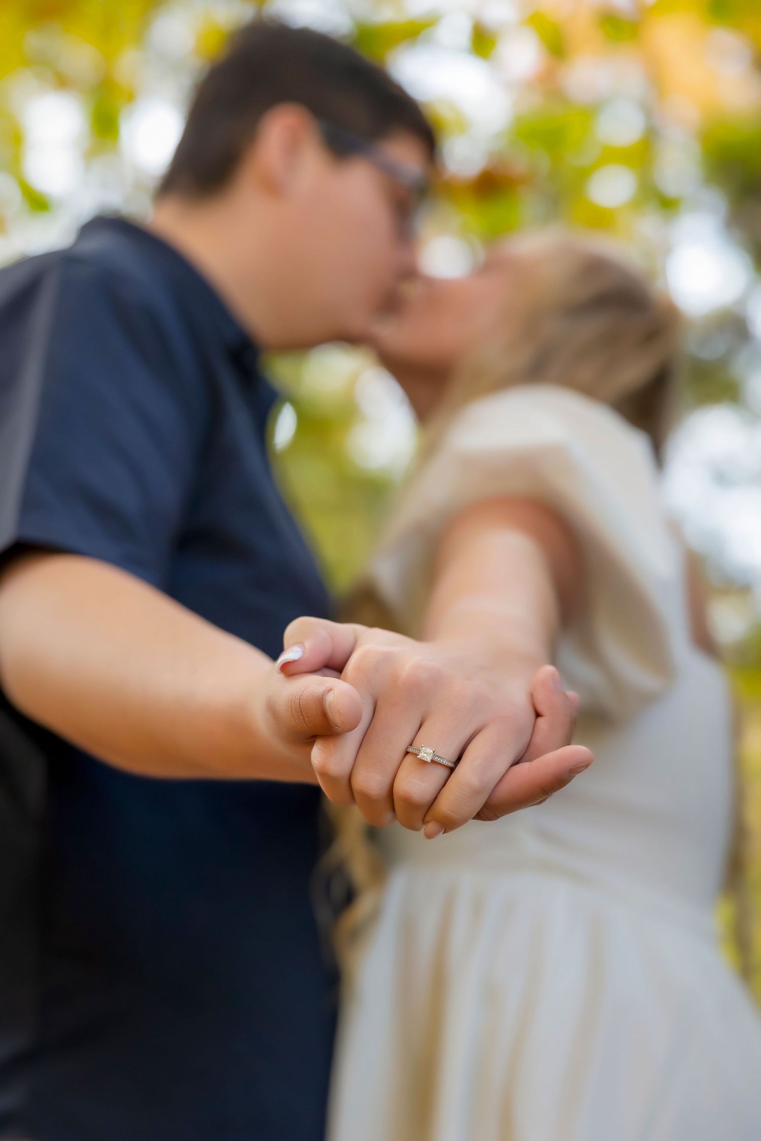Boise Weddings, Milestones Studios. closeup image of engagement ring