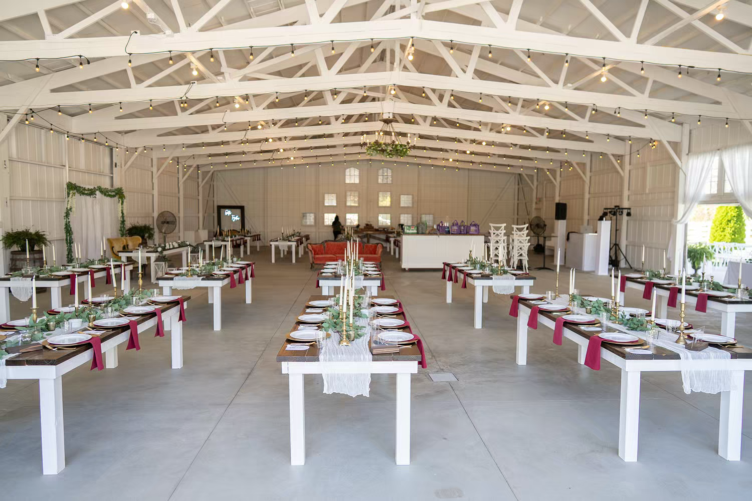 Alum Creek Farm Wedding reception