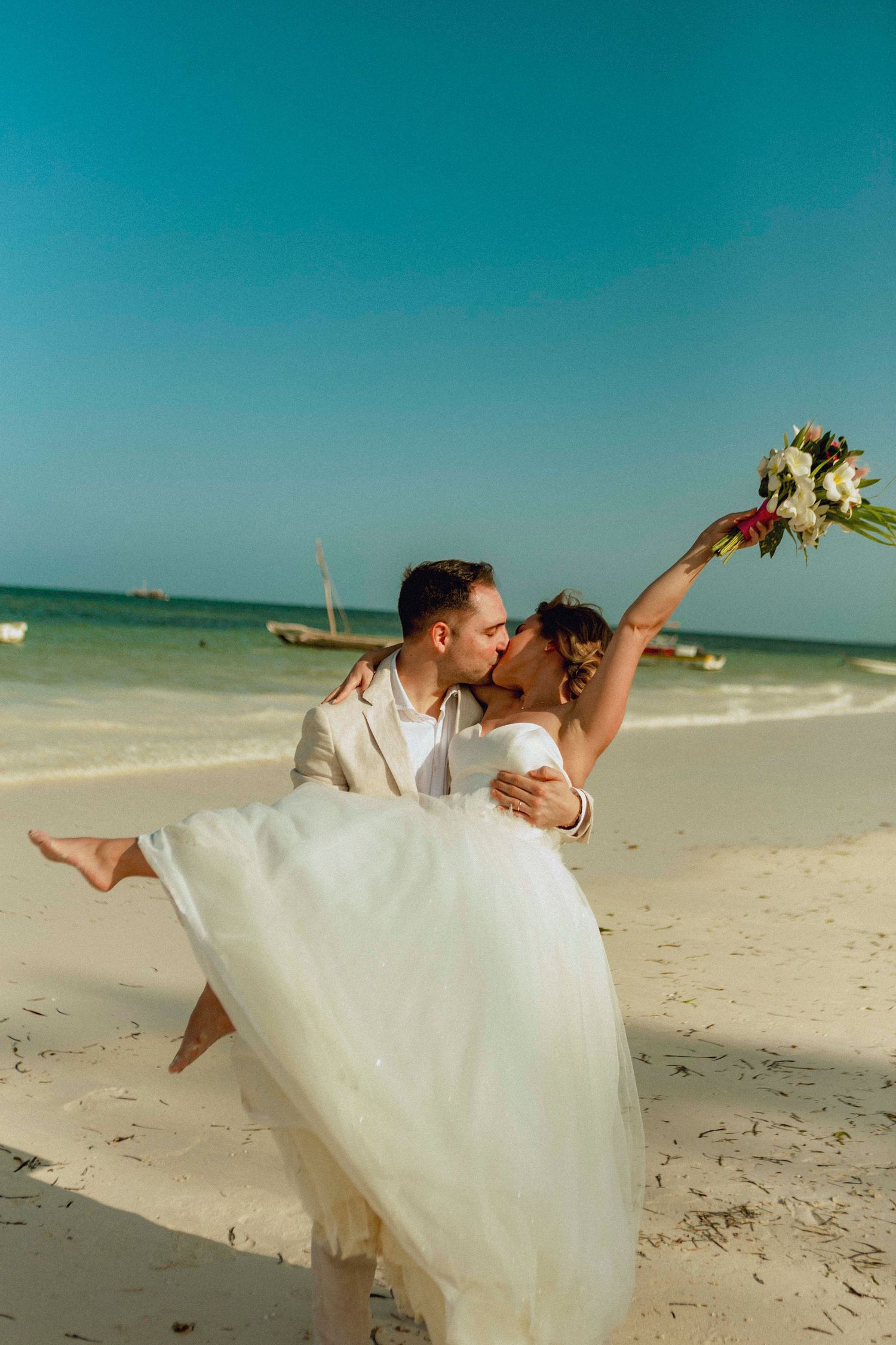 zanzibar sandbank wedding