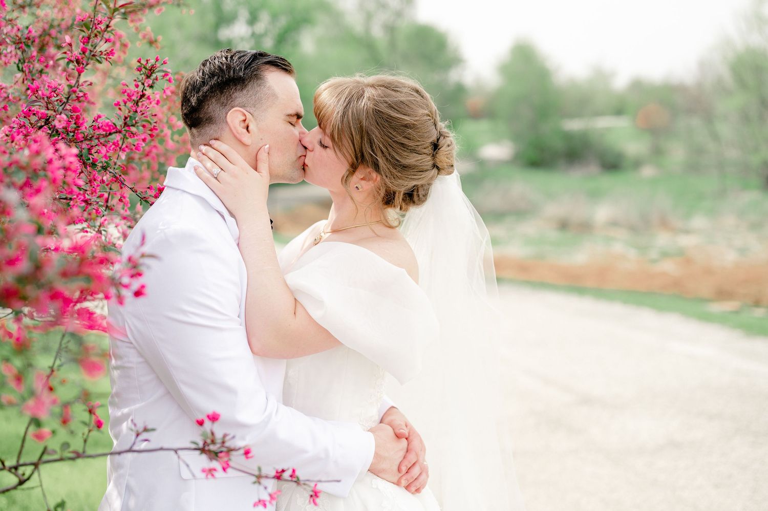 Bride & Groom at Raspberry Hill B&B in Ames, Iowa.