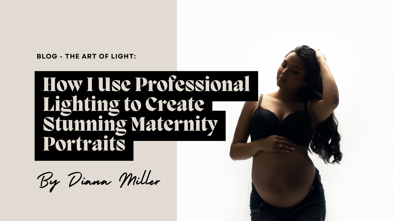 Professional Lighting to Create Stunning Maternity Portraits