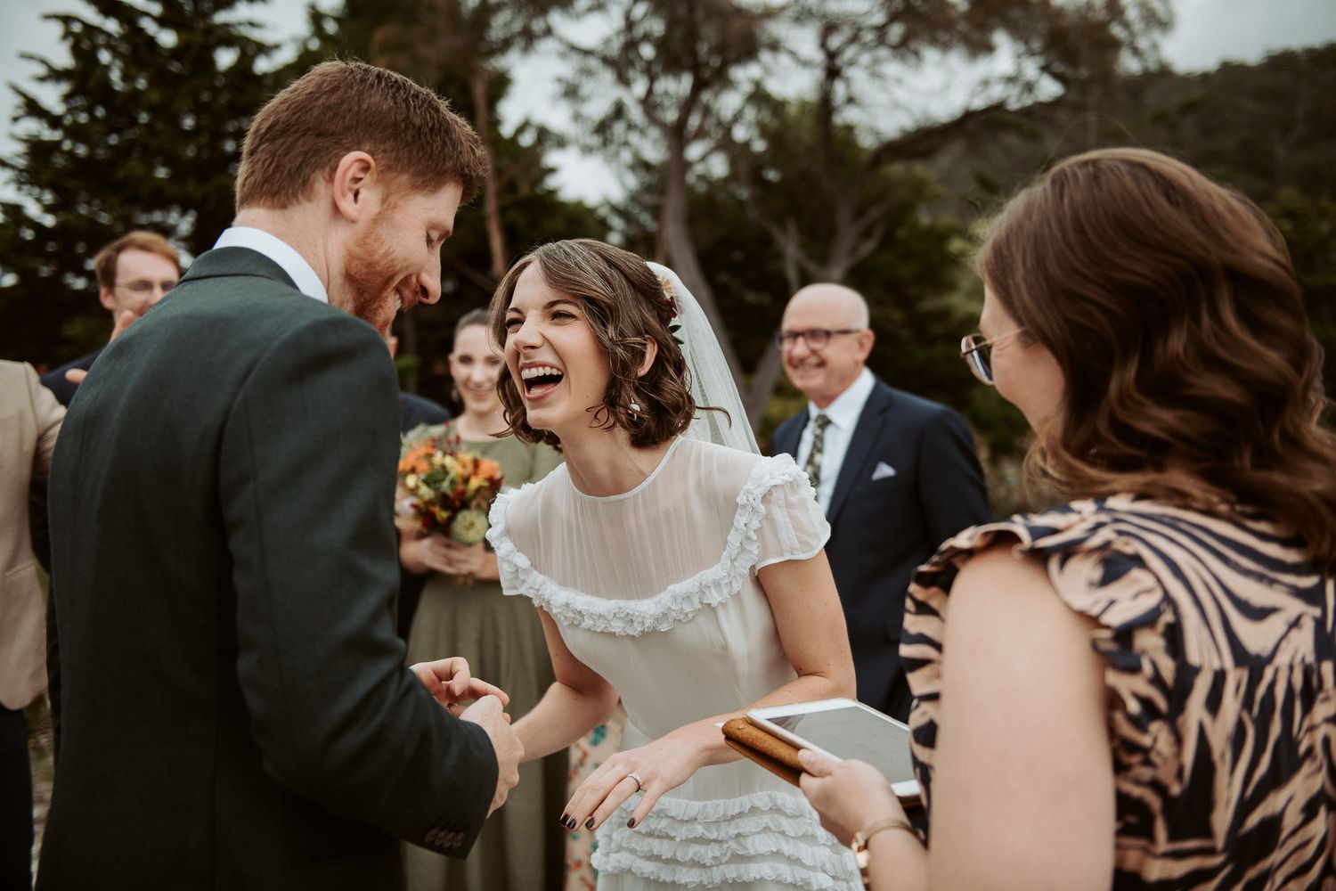 a micro wedding in Tasmania. Set in Harveys Farm in Bicheno. Captured by Joss Jensen Photography