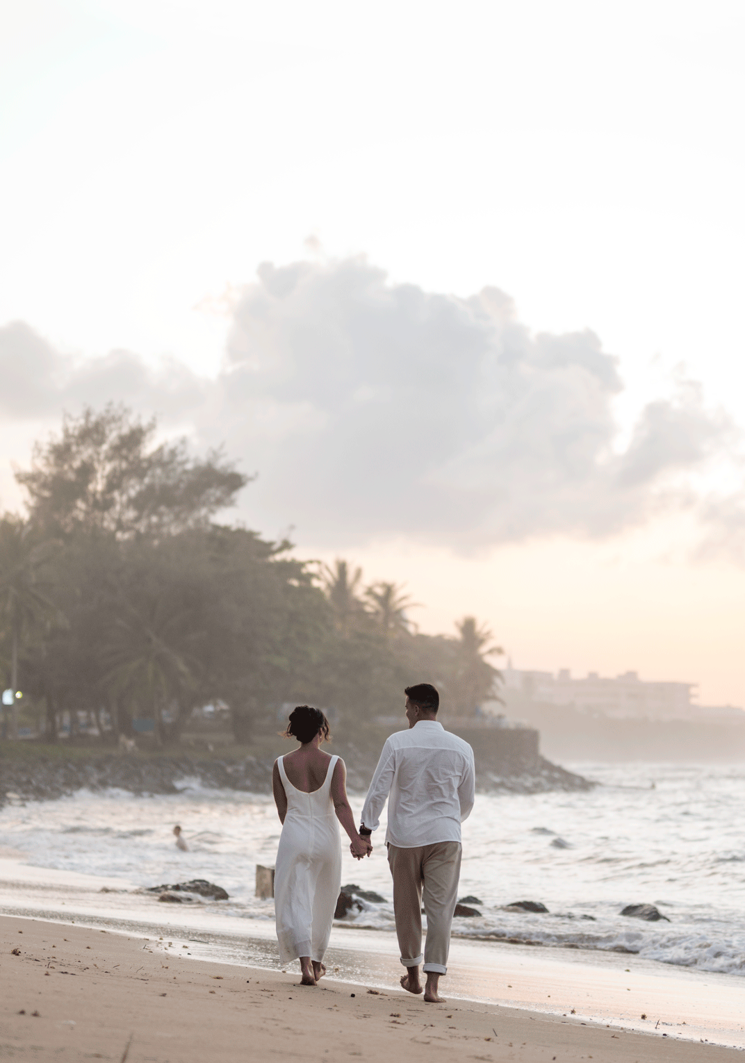 Mikala & Sergio's Engagement session at Old San Juan, dancing in the sand.