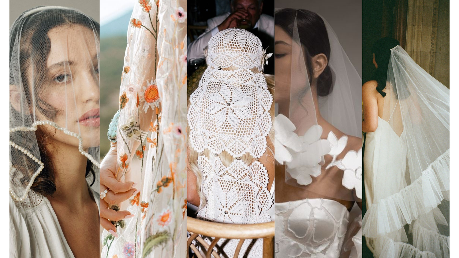 Artistic bridal photography series featuring delicate lace details and ethereal veils.