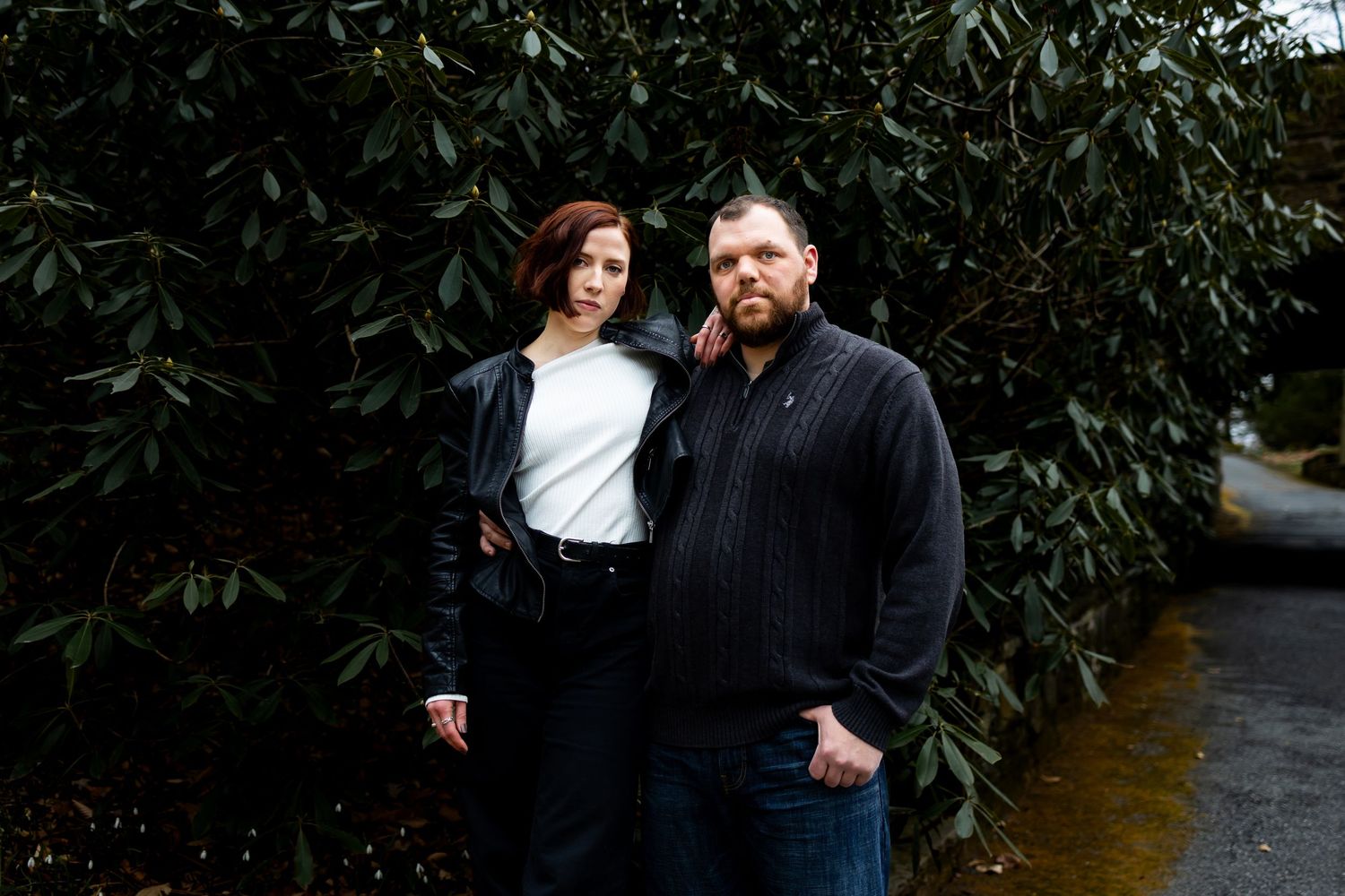 Moody engagement session.