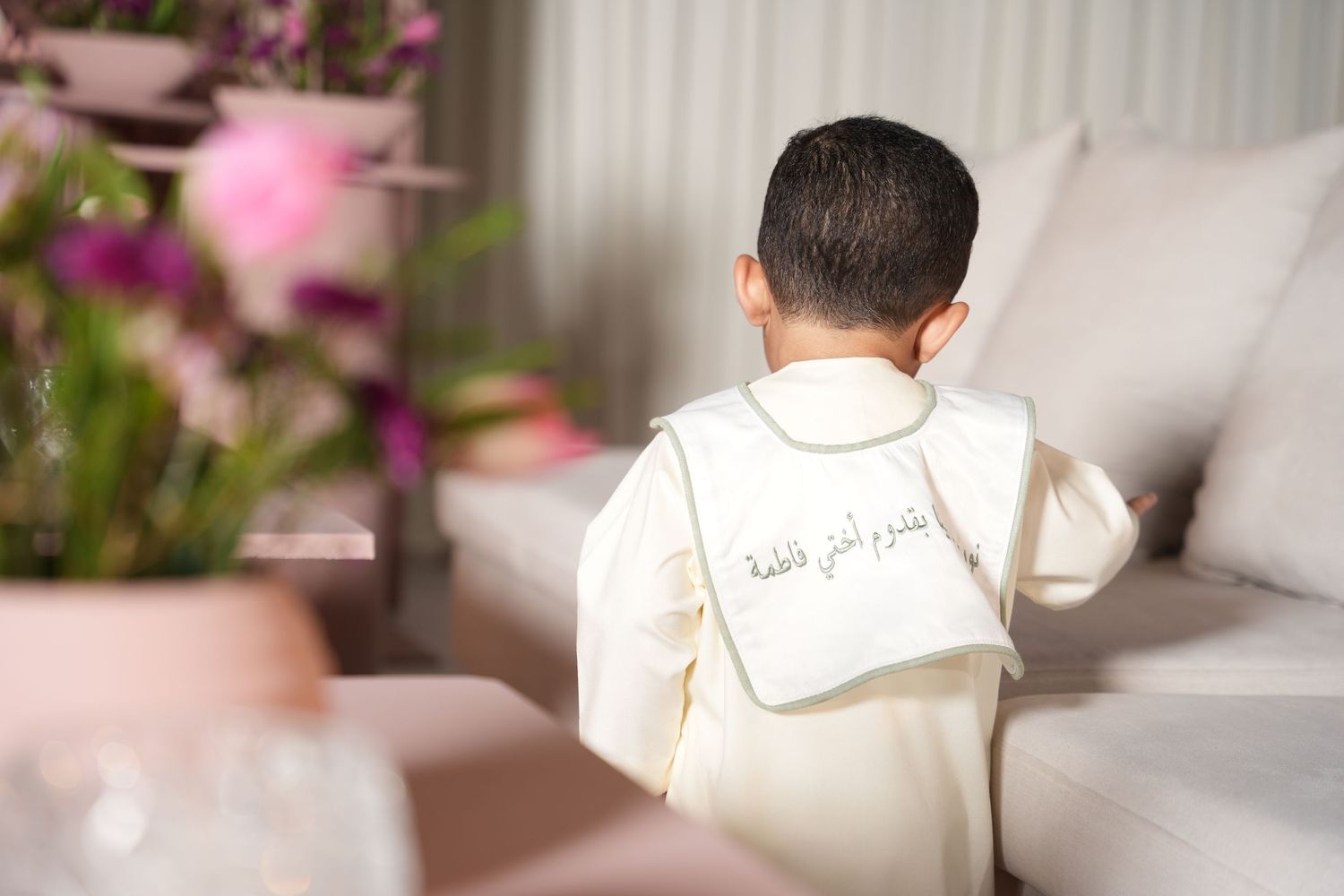 Luxury baby reception photography in Dubai by Mohastudio — capturing newborn celebrations with elegance, safety, and emotion.