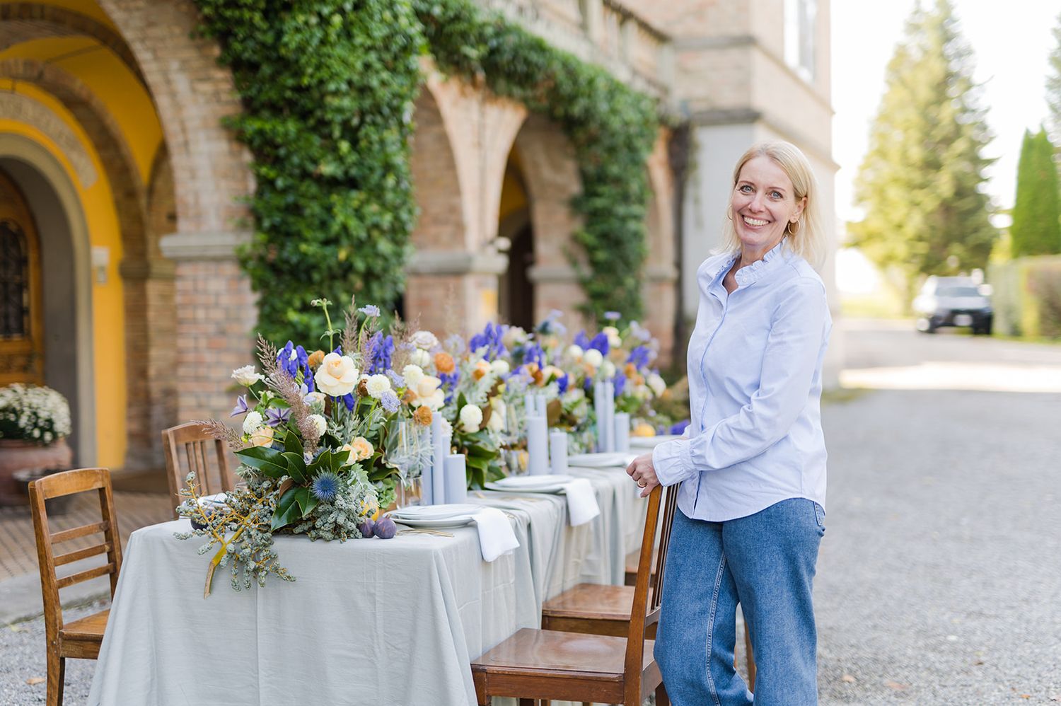 Warm natural-light portrait of wedding celebrant team from Simone Gori from LovelyWords, captured by MaxwellArt Photography.