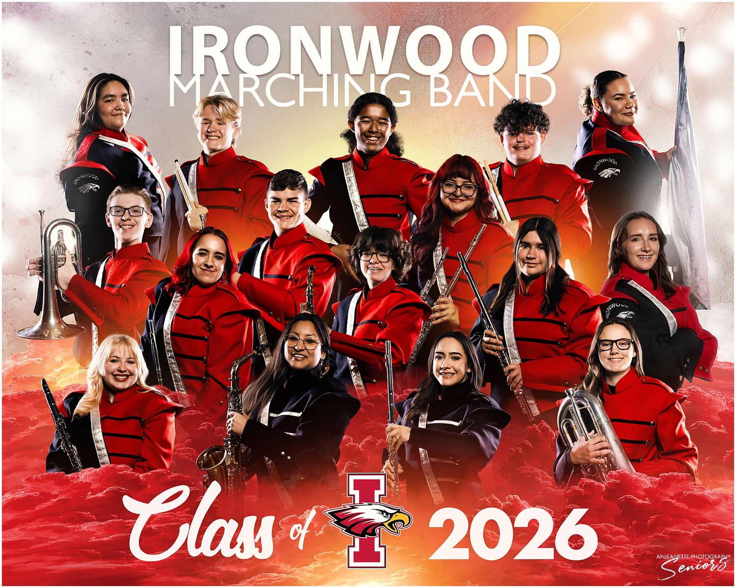 AZMBA WGAZ ABODA AZ Banners Marching Band group photos Pictures Phoenix Anjeanette Photography senior pictures www.phoenixteamphotography