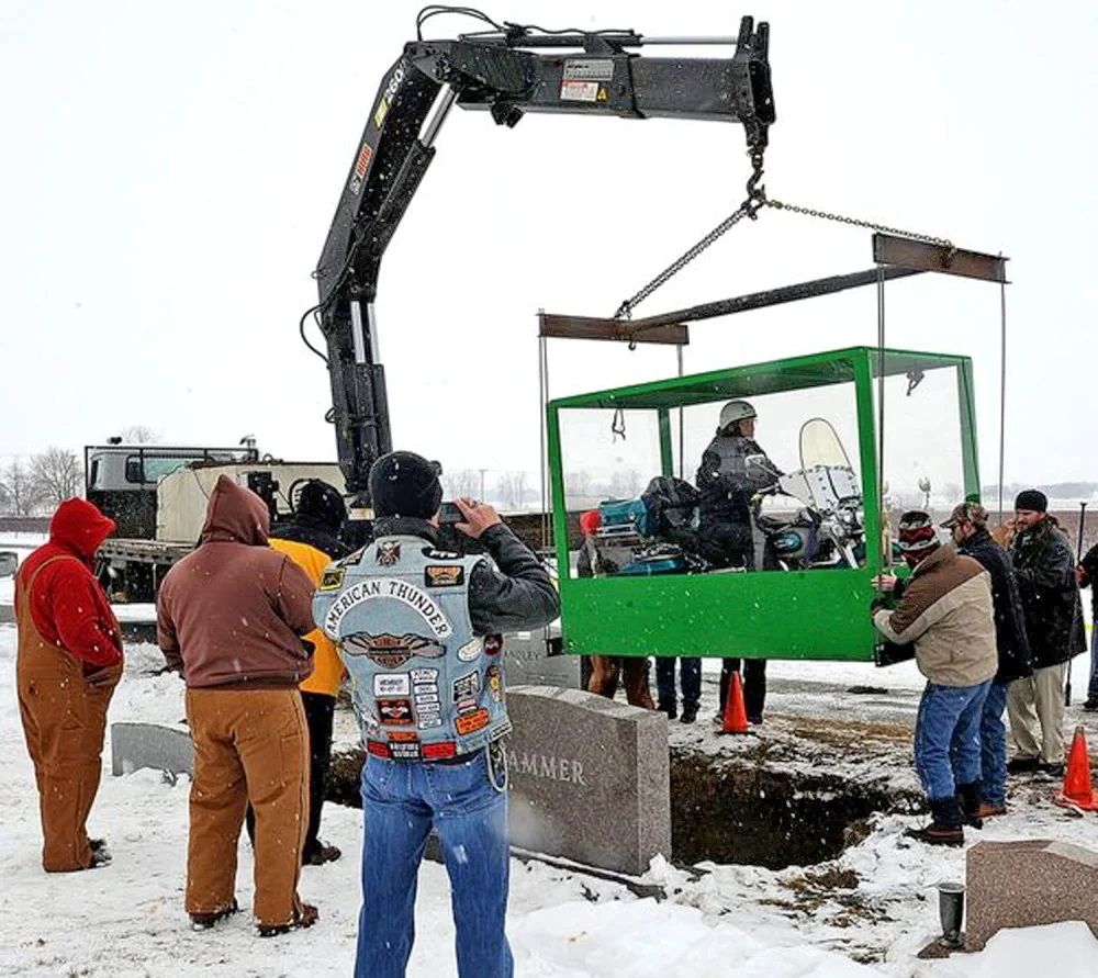 buried with bike