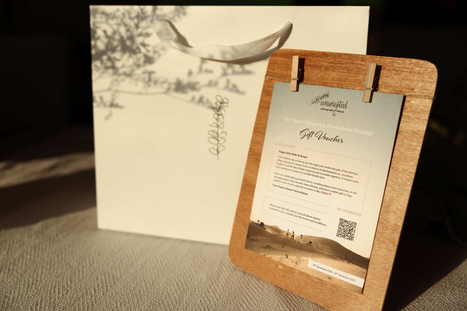 baby shower best gift idea lifestyle photoshoot voucher in abu dhabi