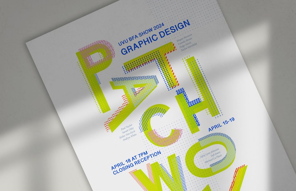 Patchwork Poster Design Patchwork — Design Show Poster - Megan Barnum Photography and Design