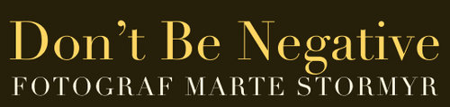 Don't Be Negative
