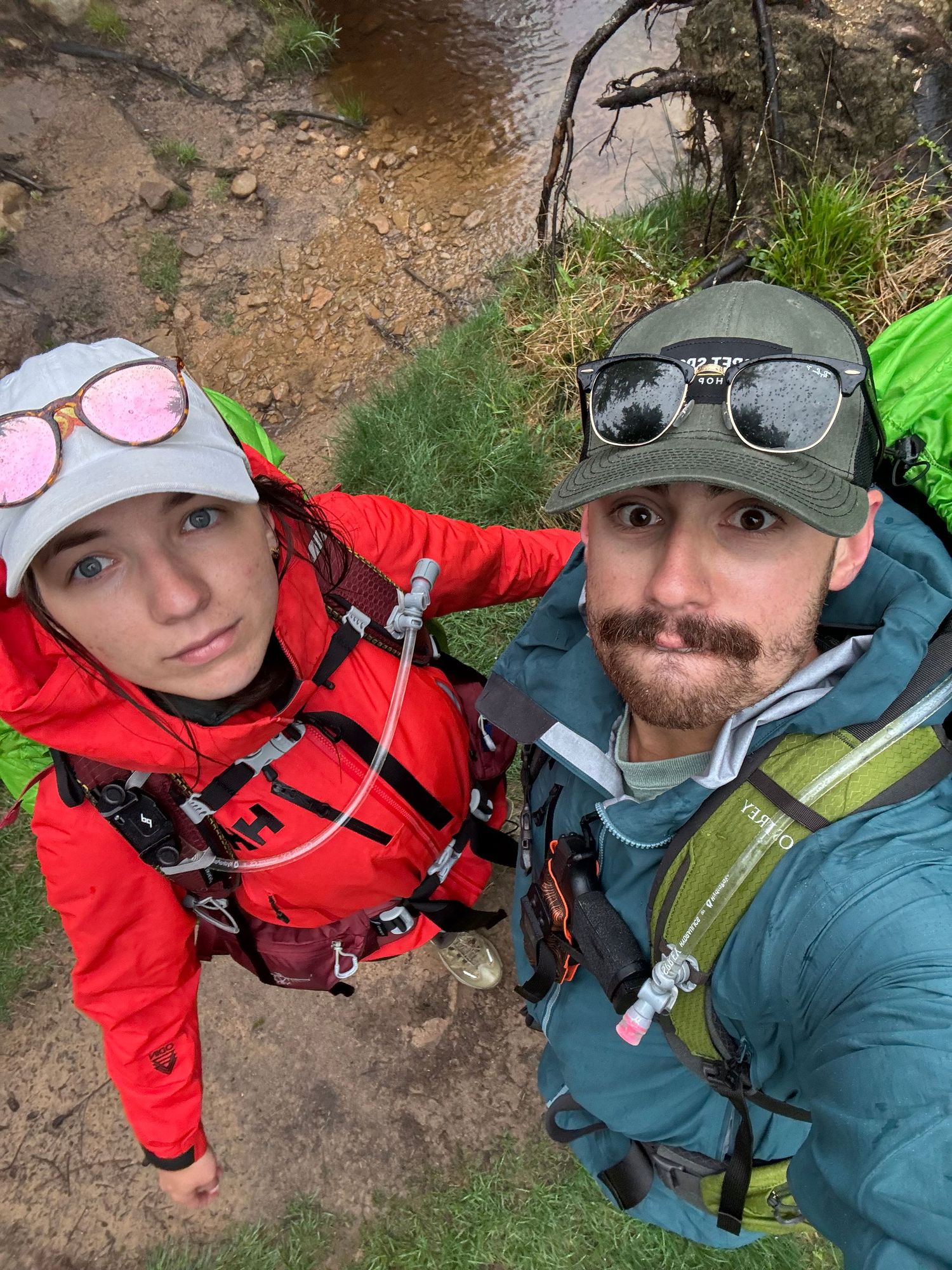 Travel photographer Athena Arnold hiking in West Virginia State Park.