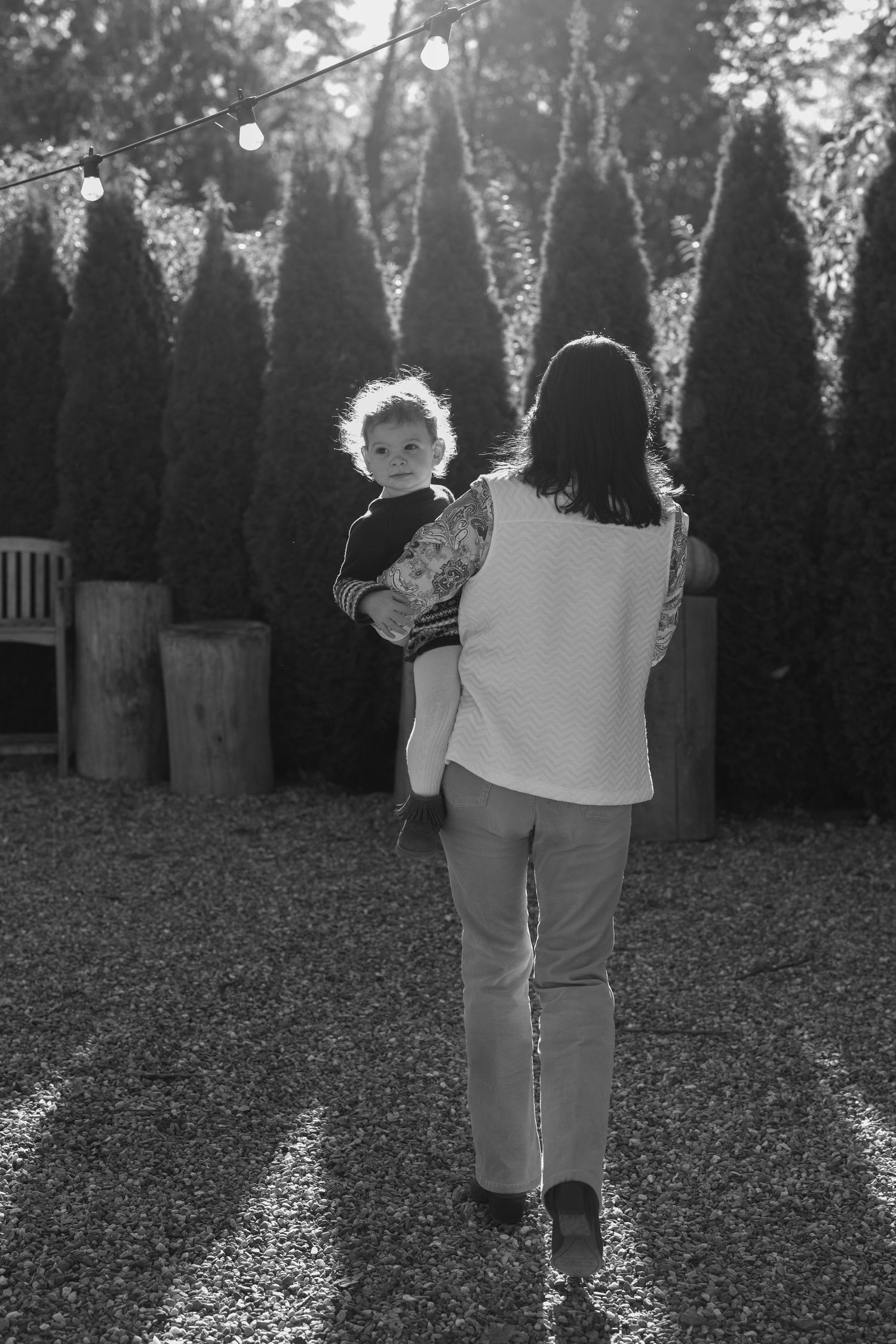 Artistic light pattern. Candid Family Portrait. Documentary Style Portrait.