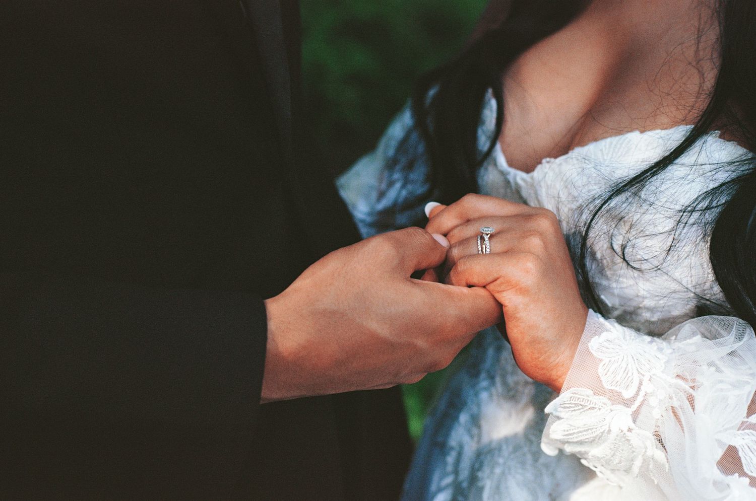 Portrait of Couples hand shot on 35mm Film