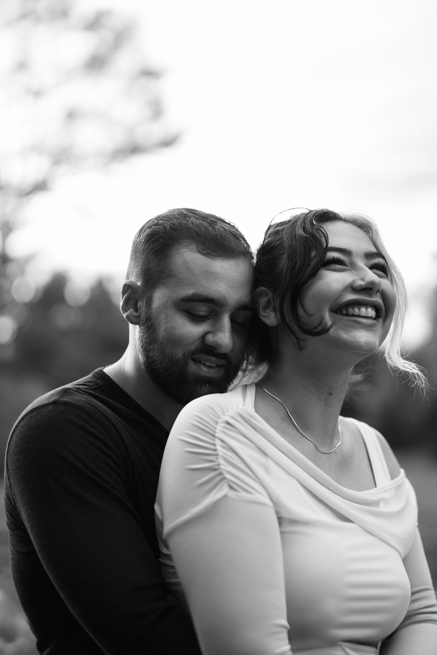 Romantic elopement portraits in natural light in New England