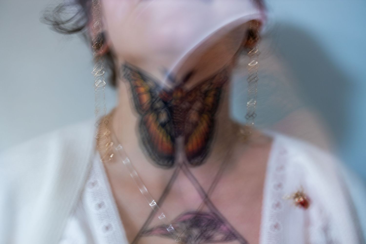 brides Tattoos, double exposure.