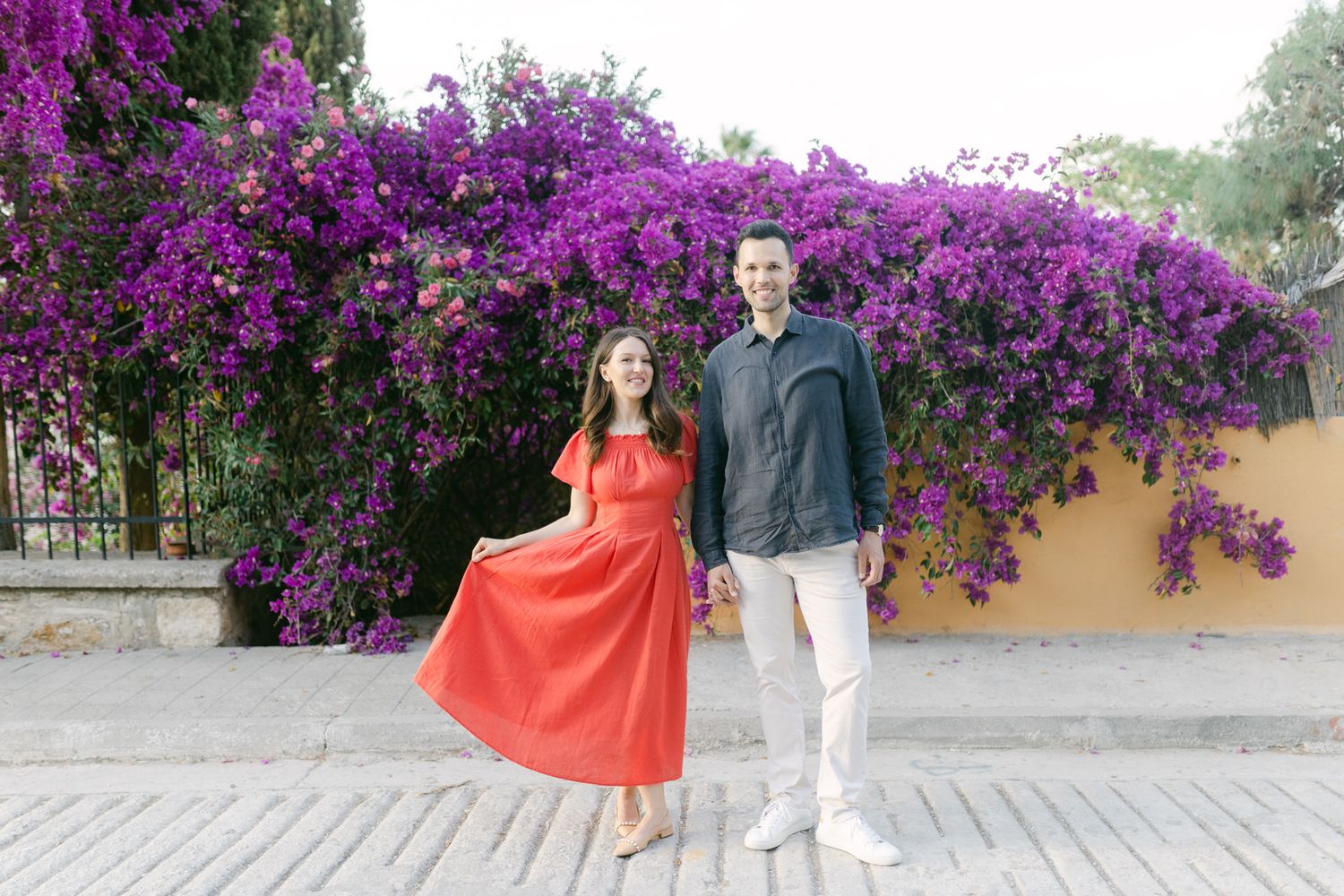 Athens photoshoot prices guide for couples, private editorial couple portraits in soft natural light.