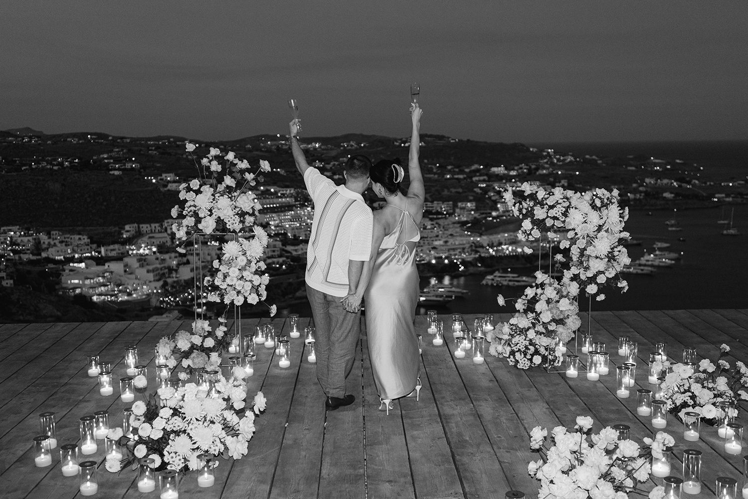 Destination proposal in Greece for international couples