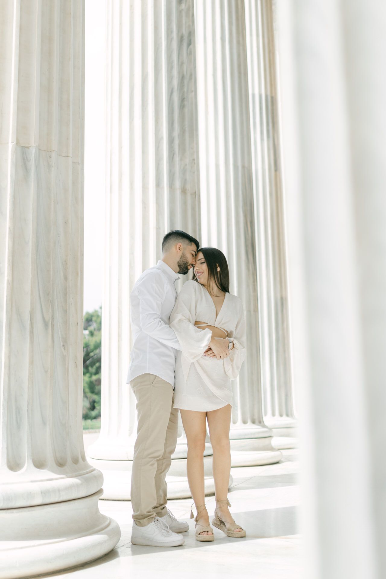 Best places for a couple photoshoot in Athens, Plaka, Acropolis viewpoints, and National Garden routes.